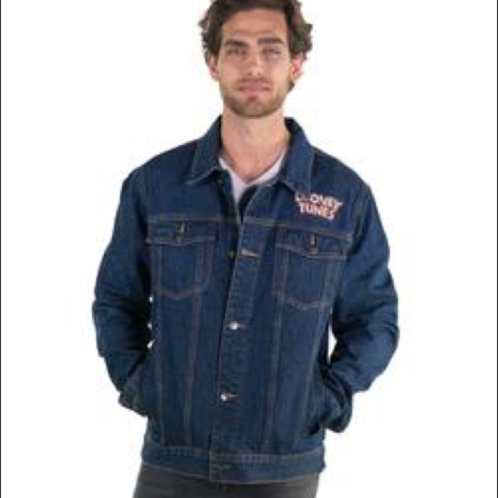 MEN'S WOMEN’S LOONEY TUNES DENIM JACKET NWT - Picture 4 of 5